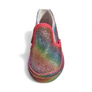 Vans Slip-On V Glitter Rainglow Rainbow Multicolor Kids Sneakers